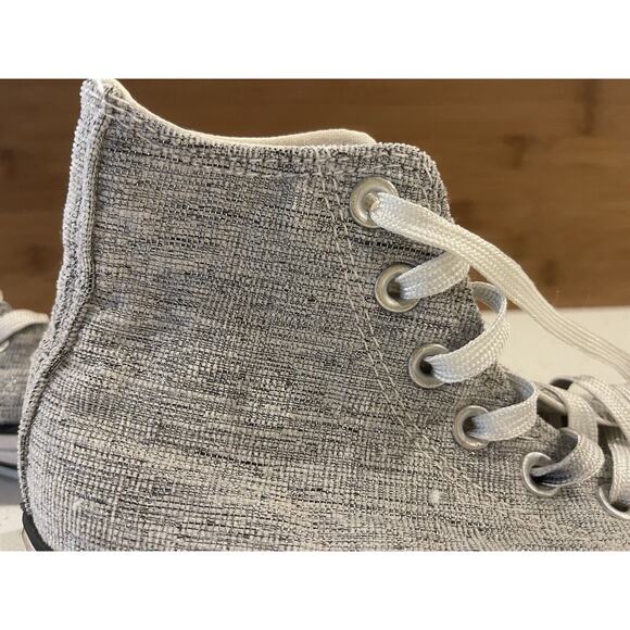 Converse All Star Gray Sparkle Hi Top Sneakers Size 5 - Picture 3 of 13